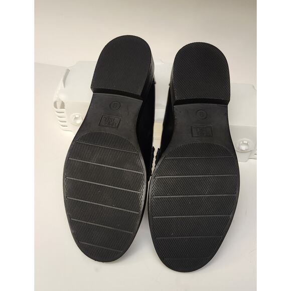 Time and Tru Faux Leather Penny Loafers Casual Business Shoes Black Size US9 - Picture 8 of 8